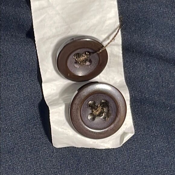 J. Crew mens navy blue Stretch basic flat front 10" chino shorts - size 33 - Picture 8 of 13